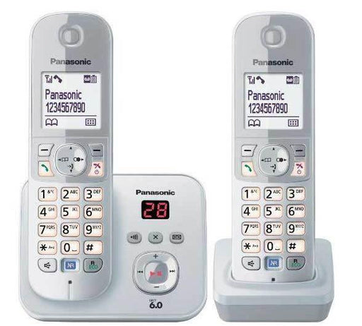 Panasonic KX-TG6822NZS Cordless Phone Twin Pack - LX2001 - Homewares, Outdoor, Phone Accessories, Cases, Speakers, Headphones + More -