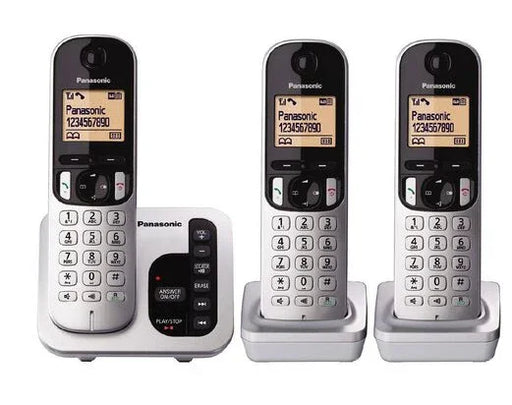 Panasonic KX-TGC223NZS Triple Pack Cordless Phones - LX2001 - Homewares, Outdoor, Phone Accessories, Cases, Speakers, Headphones + More -