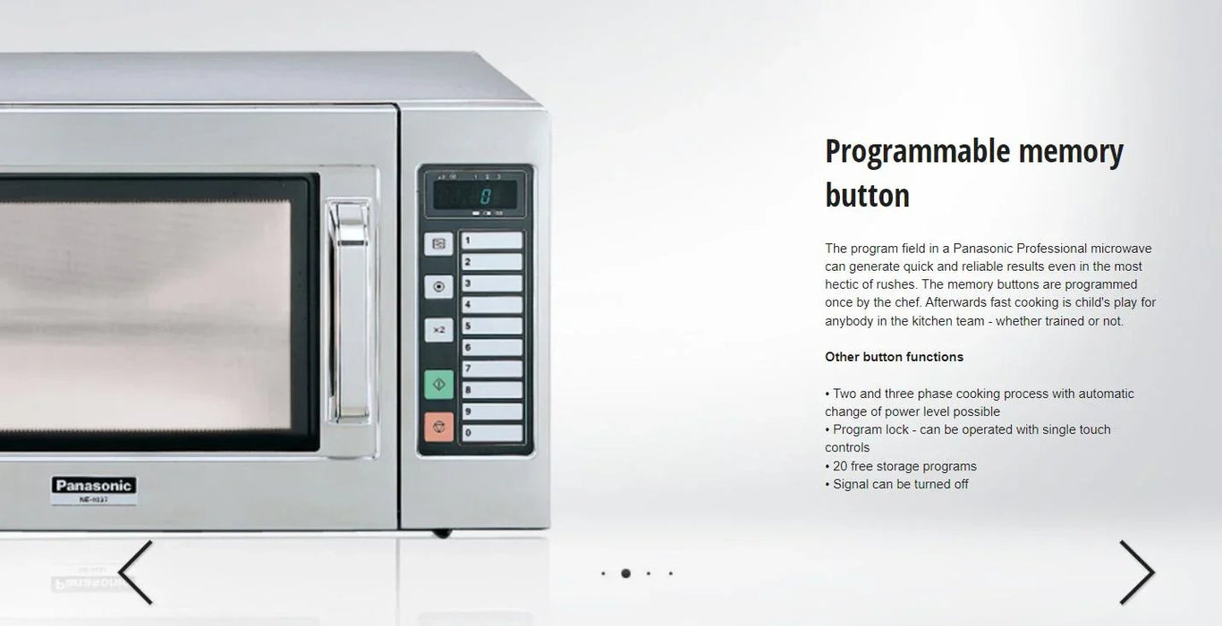 Panasonic NE-1037QDQ 22 Litre 1000 Watts Commercial Microwave Oven - LX2001 - Homewares, Outdoor, Phone Accessories, Cases, Speakers, Headphones + More -