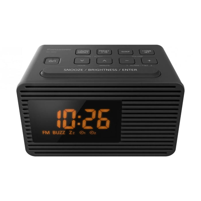 Panasonic RC-800 FM Clock Radio - Black - LX2001 - Homewares, Outdoor, Phone Accessories, Cases, Speakers, Headphones + More -