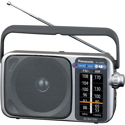 Panasonic RF-2400 Portable AM/FM Radio - Silver - LX2001 - Homewares, Outdoor, Phone Accessories, Cases, Speakers, Headphones + More -