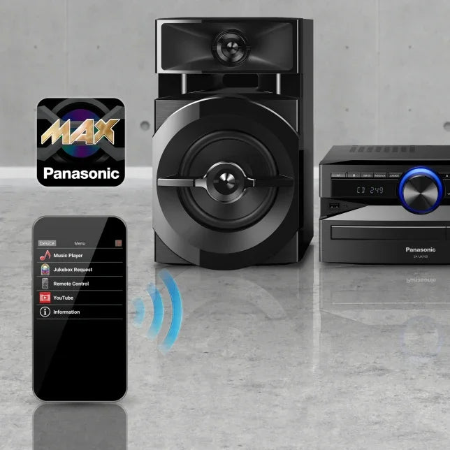 Panasonic SC-UX100 Mini System Party Speaker - LX2001 - Homewares, Outdoor, Phone Accessories, Cases, Speakers, Headphones + More -