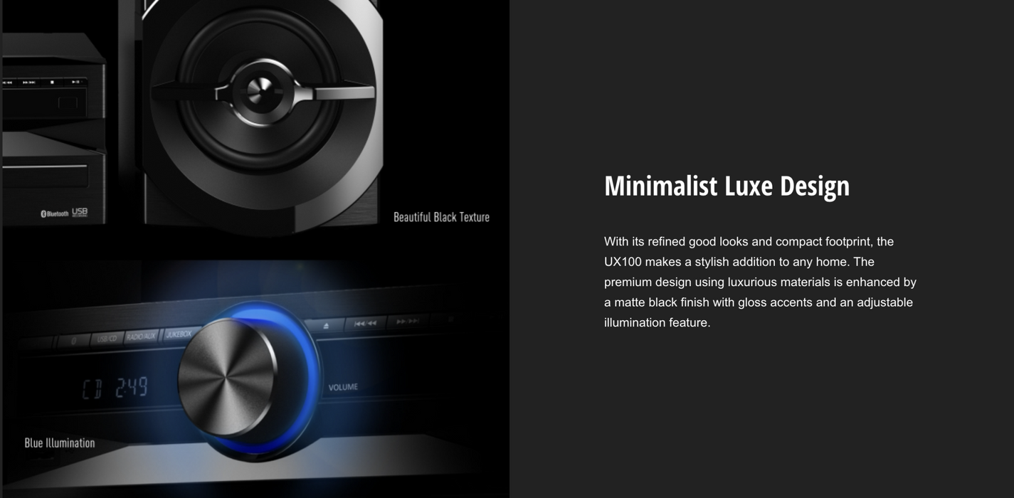 Panasonic SC-UX100 Mini System Party Speaker