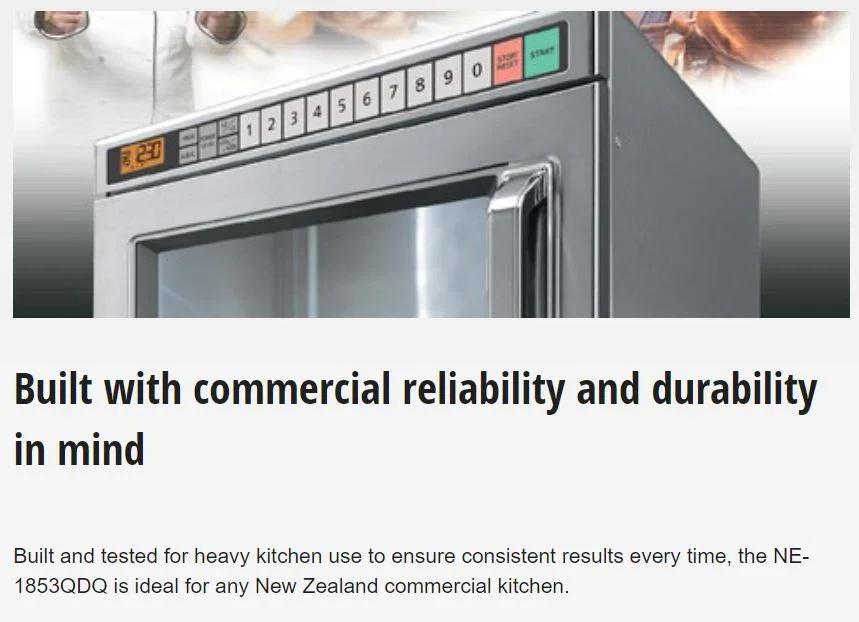 Panasonic Stainless 18L Commercial Microwave, 5 Stage Cooking NE-1853QDQ - LX2001 - Homewares, Outdoor, Phone Accessories, Cases, Speakers, Headphones + More -