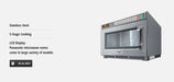 Panasonic Stainless 18L Commercial Microwave, 5 Stage Cooking NE-1853QDQ - LX2001 - Homewares, Outdoor, Phone Accessories, Cases, Speakers, Headphones + More -