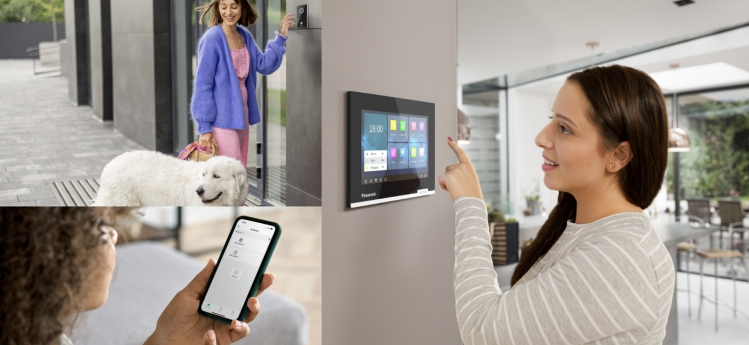Panasonic VL-SC3235WX IP Video Intercom Kit Monitor + Doorstation Doorbell White