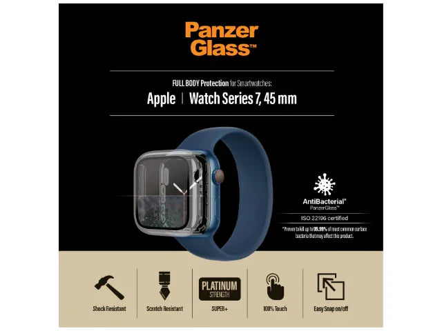 PanzerGlass Apple Watch Series 7 45mm Glass Screen Protector 3659 5711724036590 - LX2001 - Homewares, Outdoor, Phone Accessories, Cases, Speakers, Headphones + More -