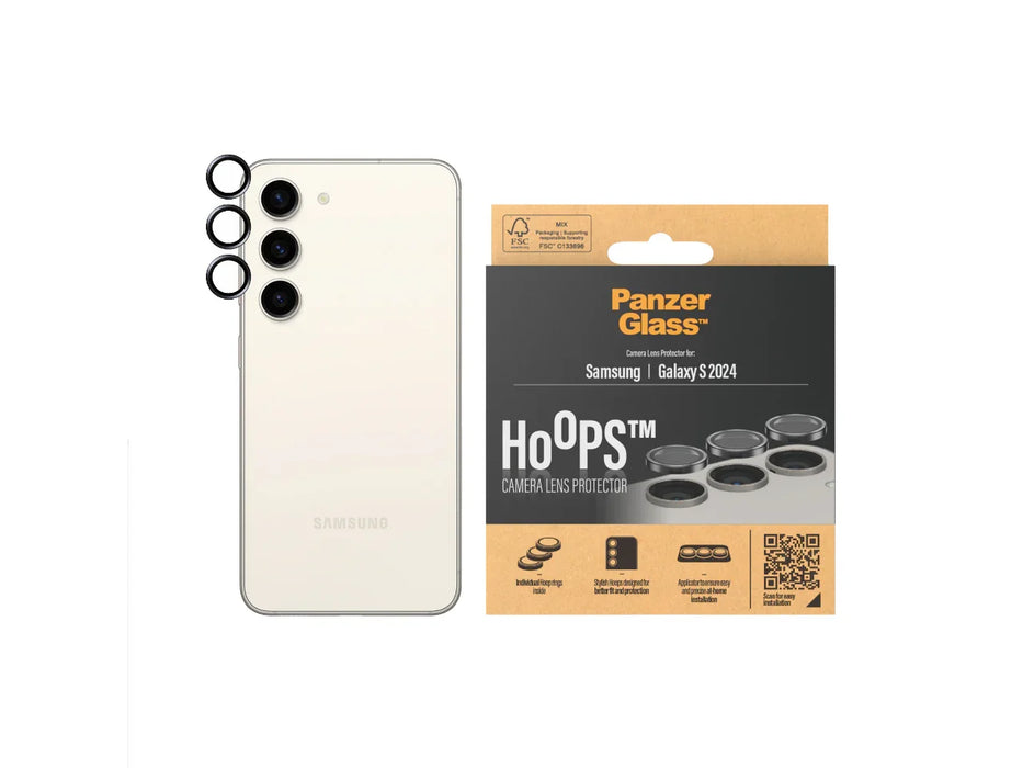 PanzerGlass Samsung Galaxy S24 6.2" Hoops Lens Protector - LX2001 - Homewares, Outdoor, Phone Accessories, Cases, Speakers, Headphones + More -