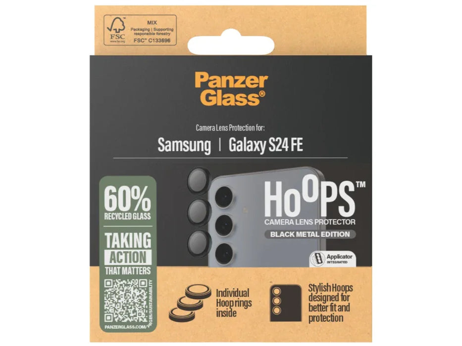 PanzerGlass Samsung Galaxy S24 FE Hoops Lens Protector - LX2001 - Homewares, Outdoor, Phone Accessories, Cases, Speakers, Headphones + More -