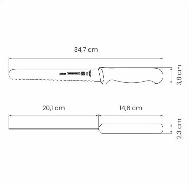 Tramontina Professional Master Bread/Pastry Knife 8", 20cm - LX2001 - Homewares, Outdoor, Phone Accessories, Cases, Speakers, Headphones + More -