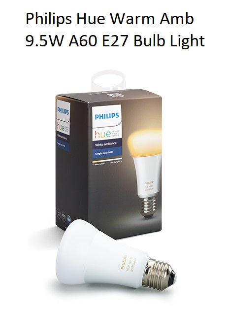 Philips Hue White Amb 9.5W A60 E27 Bulb Light HUE200128 8718696670385