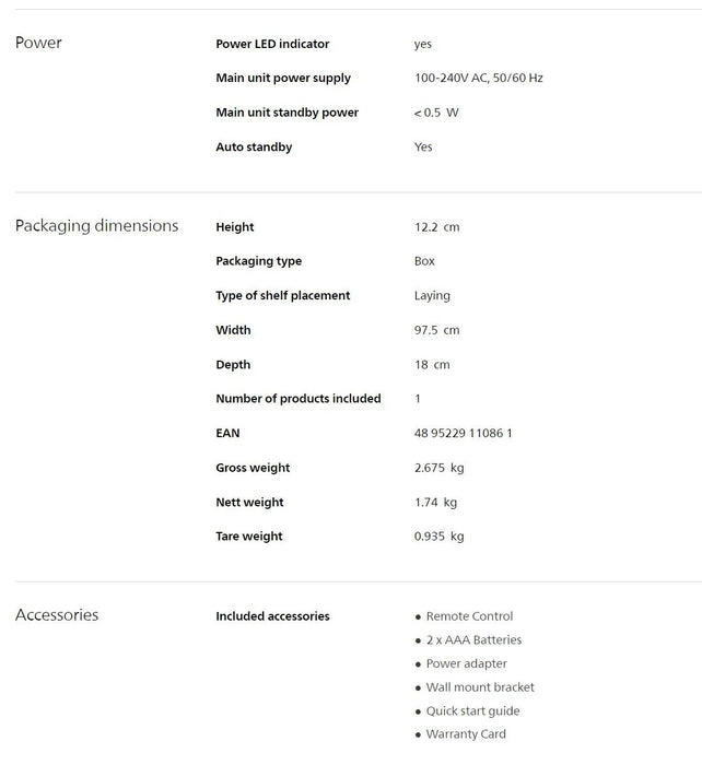 Philips TAB5105 TV Soundbar Speaker TAB5105 - LX2001 - Homewares, Outdoor, Phone Accessories, Cases, Speakers, Headphones + More -