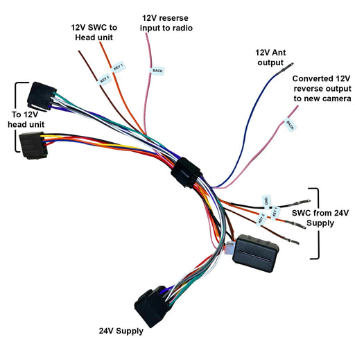 Mongoose 24V To 12V Reducer Harness - Iso To Iso Plugs - LX2001 - Homewares, Outdoor, Phone Accessories, Cases, Speakers, Headphones + More -