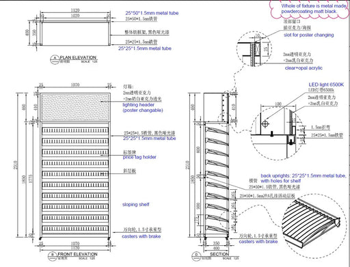 12 Tier Paint Rack W/Signage Large Stand Scale Modellers Supply - LX2001 - Homewares, Outdoor, Phone Accessories, Cases, Speakers, Headphones + More -