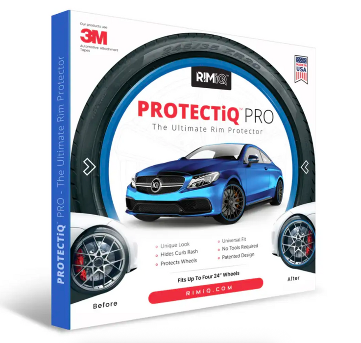 RIMiQ PROTECTiQ PRO Wheel Rim Curbing Protector - Blue