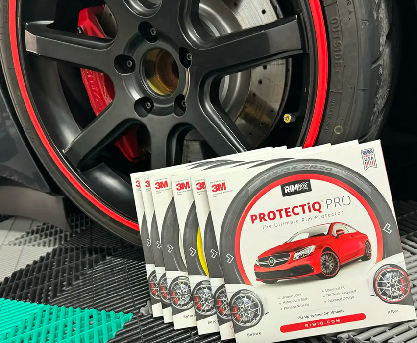 RIMiQ PROTECTiQ PRO Wheel Rim Curbing Protector - Blue