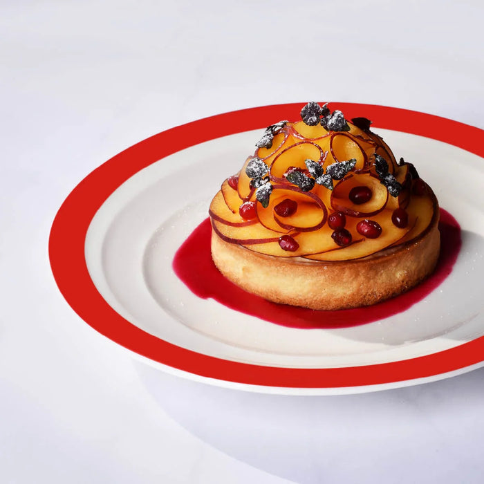 Royal Porcelain Maxadura Resonate Round Plate Coupe 230mm Red Inner Band - LX2001 - Homewares, Outdoor, Phone Accessories, Cases, Speakers, Headphones + More -