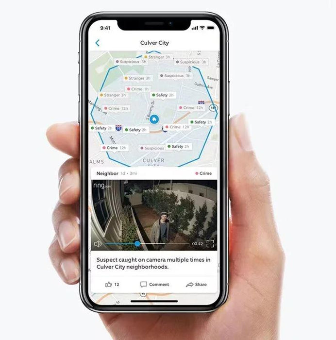 Ring Door View Camera Cam - LX2001 - Homewares, Outdoor, Phone Accessories, Cases, Speakers, Headphones + More -