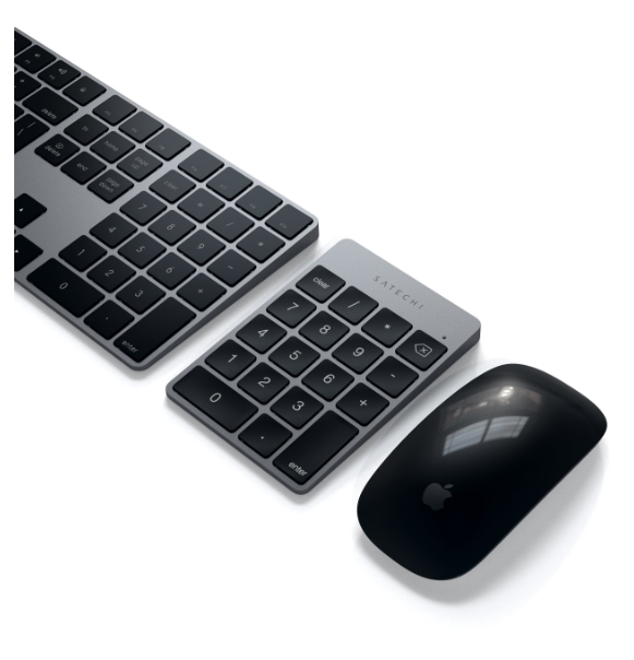 SATECHI Slim Wireless Bluetooth Rechargeable MacBook Keypad - Space Grey ST-SALKPM 879961006396 - LX2001 - Homewares, Outdoor, Phone Accessories, Cases, Speakers, Headphones + More -