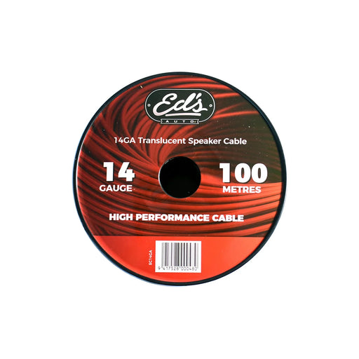 Eds 14 Gauge Cca Speaker Cable Matt Flexible Translucent Clear 100M - LX2001 - Homewares, Outdoor, Phone Accessories, Cases, Speakers, Headphones + More -
