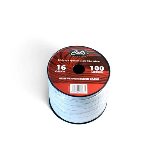 Eds 16 Gauge Speaker Cable Cca 100M White - LX2001 - Homewares, Outdoor, Phone Accessories, Cases, Speakers, Headphones + More -