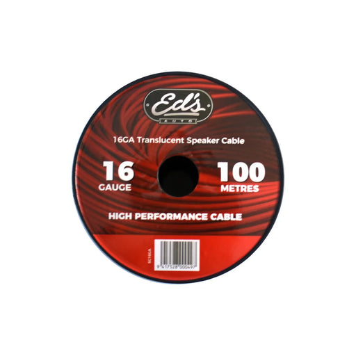 Eds 16 Gauge Cca Speaker Cable Matt Flexible Translucent Clear 100M - LX2001 - Homewares, Outdoor, Phone Accessories, Cases, Speakers, Headphones + More -