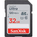 Sandisk SD Card ULTRA SDHC 32GB UP TO 120MB/S SD CARD CLASS 10 - LX2001 - Homewares, Outdoor, Phone Accessories, Cases, Speakers, Headphones + More -