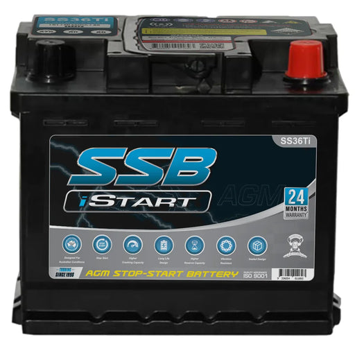 Agm Battergy Stop Start Vrla Agm 12V 570Cca 50Ah By Ssb High Performance - LX2001 - Homewares, Outdoor, Phone Accessories, Cases, Speakers, Headphones + More -