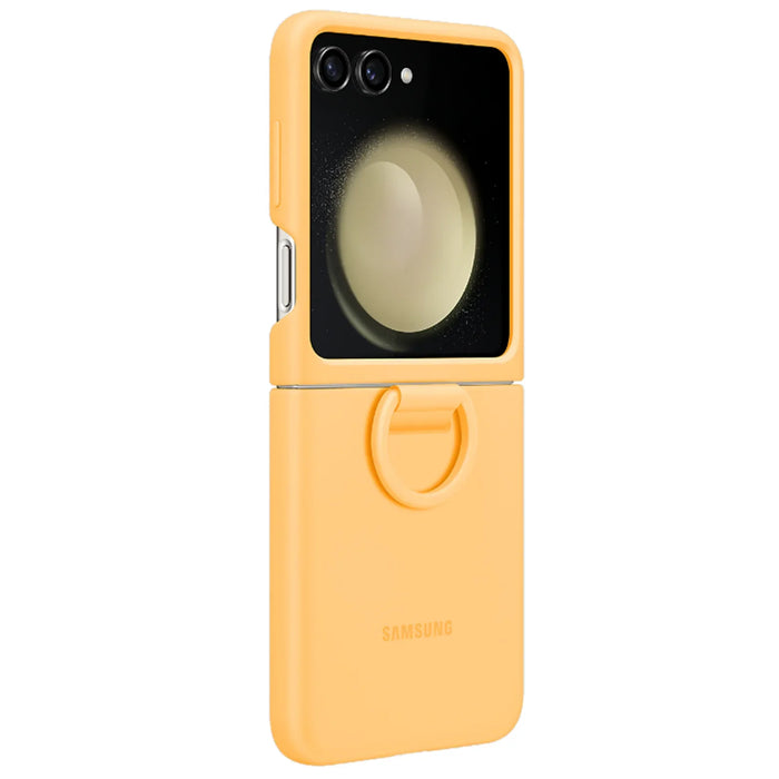 Samsung Galaxy Z Flip5 6.7" Silicone Case w/ Ring - Apricot - LX2001 - Homewares, Outdoor, Phone Accessories, Cases, Speakers, Headphones + More -