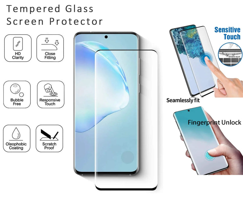 Samsung S25 Ultra 3D Coverage Tempered Glass protector w Fingerprint recognition - LX2001 - Homewares, Outdoor, Phone Accessories, Cases, Speakers, Headphones + More -