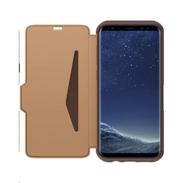 Samsung S8+ / S8 Plus OtterBox Strada Leather Folio Wallet Case - Brown / Tan 77-54631 - LX2001 - Homewares, Outdoor, Phone Accessories, Cases, Speakers, Headphones + More -