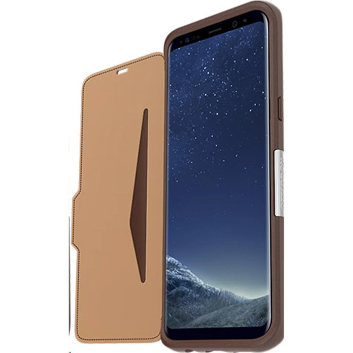 Samsung S8+ / S8 Plus OtterBox Strada Leather Folio Wallet Case - Brown / Tan 77-54631 - LX2001 - Homewares, Outdoor, Phone Accessories, Cases, Speakers, Headphones + More -