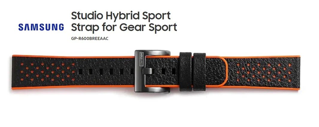 Samsung Studio Hybrid Sport Strap for Gear Sport Watch - Orange GP-R600BREEAAC - LX2001 - Homewares, Outdoor, Phone Accessories, Cases, Speakers, Headphones + More -