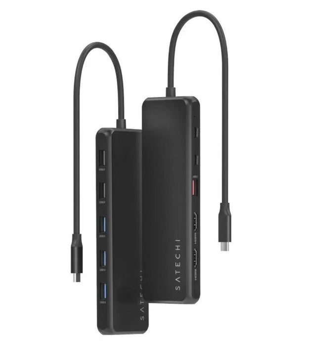 Satechi 13-in-1 USB-C Triple Display Multiport Adapter (Black) - LX2001 - Homewares, Outdoor, Phone Accessories, Cases, Speakers, Headphones + More -