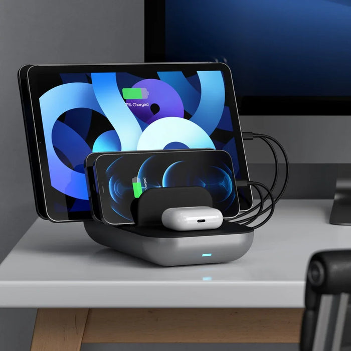 Satechi Dock5 Multi-Device Charging Station w/ Wireless Charging ST-WCS5PM 879961009519 - LX2001 - Homewares, Outdoor, Phone Accessories, Cases, Speakers, Headphones + More -
