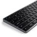 Satechi Slim X3 Bluetooth Backlit Keyboard - Space Grey ST-BTSX3M 879961009052 - LX2001 - Homewares, Outdoor, Phone Accessories, Cases, Speakers, Headphones + More -