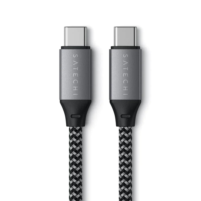 Satechi USB-C to USB-C Short 25cm Cable - Space Grey ST-TCC10M 879961009014 - LX2001 - Homewares, Outdoor, Phone Accessories, Cases, Speakers, Headphones + More -