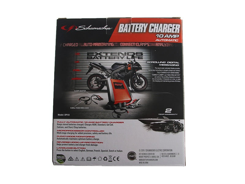 Schumacher Battery Charger 12V 10A AND Maintainer FOR AGM SLA GEL CELL SPI10
