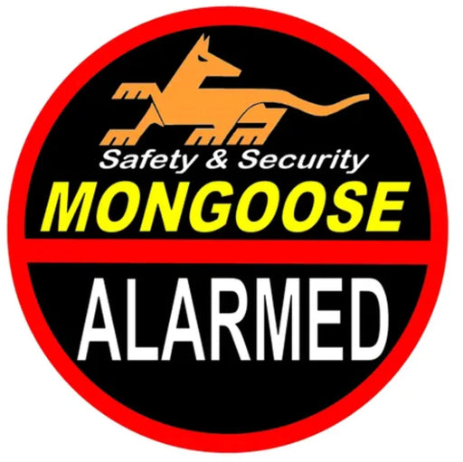 Set Of Two Mongoose Internal Window Stickers - LX2001 - Homewares, Outdoor, Phone Accessories, Cases, Speakers, Headphones + More -