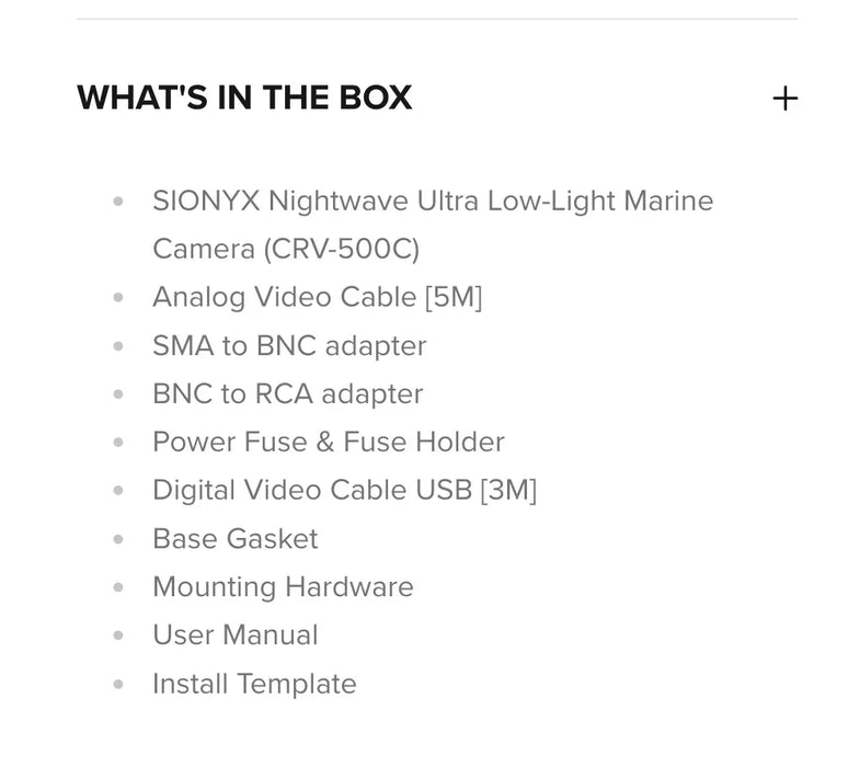 Sionyx Nightwave Boating Night Vision Camera Black - LX2001 - Homewares, Outdoor, Phone Accessories, Cases, Speakers, Headphones + More -