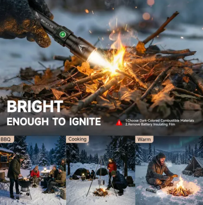 Skyfire 2173J Flashlight Torch Ip54 931 Lumens