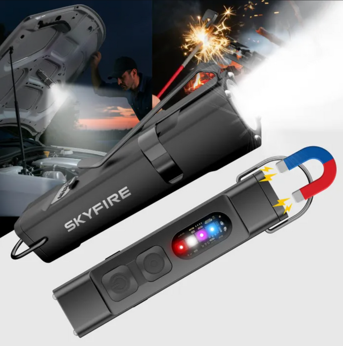 Skyfire 2178 Mini Flashlight Torch Ip54 112 Lumens With Side Light & Cig Lighter
