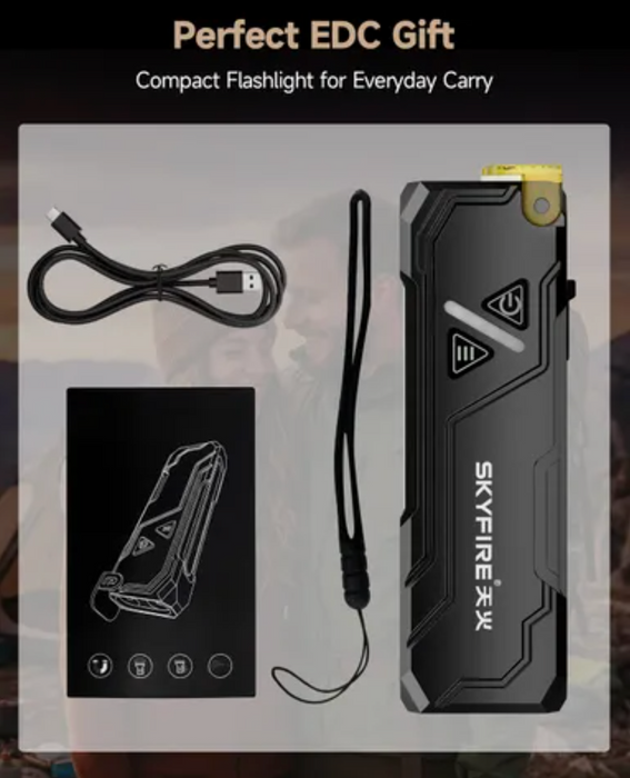 Skyfire 2191 Flashlight Torch Ip54 942 Lumens With Uv / Rgb