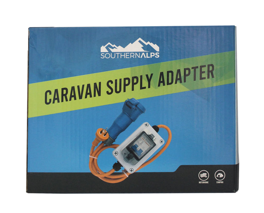 Southern Alps Caravan Supply Adaptor House to Caravan Campervan Cord