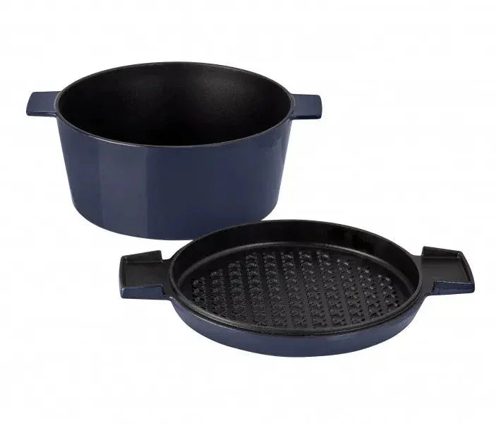 Stanley Rogers Cast Iron French Oven Mid Blue 28cm - LX2001 - Homewares, Outdoor, Phone Accessories, Cases, Speakers, Headphones + More -