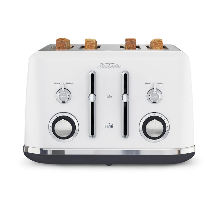 Sunbeam Alinea Collection 4 Slice Toaster - Ocean Mist White TA2740W