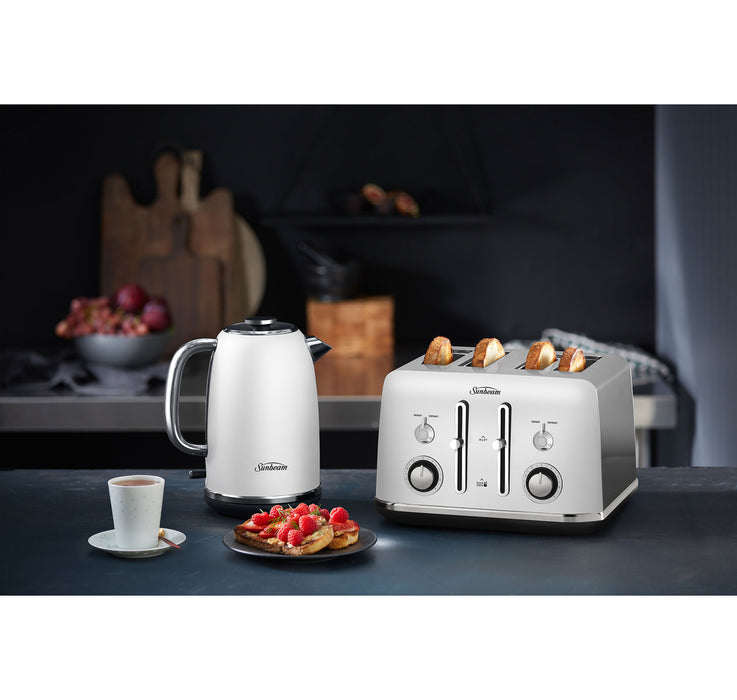 Sunbeam Alinea Collection 4 Slice Toaster - Ocean Mist White TA2740W