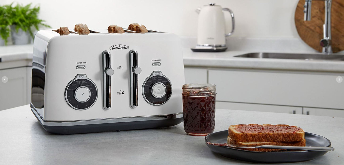 Sunbeam Alinea Select Collection 4 Slice Toaster - White TA2840W
