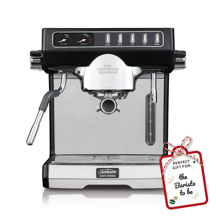 Sunbeam Cafe Series Duo Espresso Coffee Machine EMM7200BK EMM7200BK