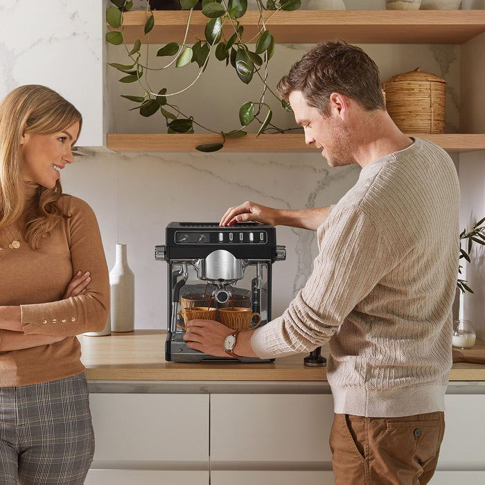 Sunbeam Cafe Series Duo Espresso Coffee Machine EMM7200BK EMM7200BK